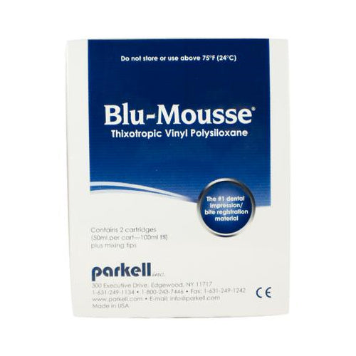 Parkell S438S Blu-Mousse VPS Bite Registration Material Split Cartridges 2/Pk Parkell S438S Blu-Mousse VPS Bite Registration Material Split Cartridges 2/Pk